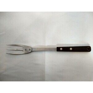 Vintage EKCO Eterna 3 Prong Trident Fork Serving Utensil Stainless (Made in USA)